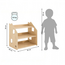 Montessori Spielzeugregal 61x39x61 cm