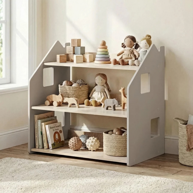 Montessori  Kids Toy Shelf61x39x61 cm