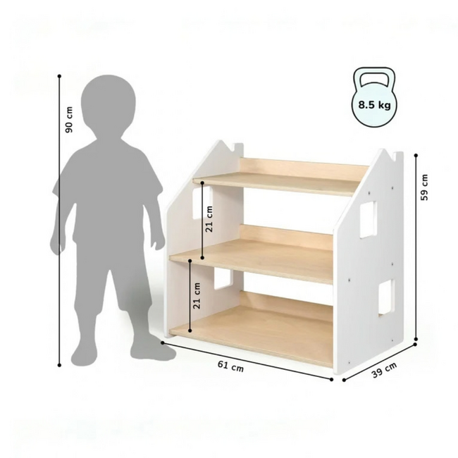 Meuble à Jouets Montessori   61x39x61 cm