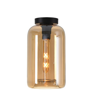 Artdelight Plafondlamp met Amber Glas - Botany
