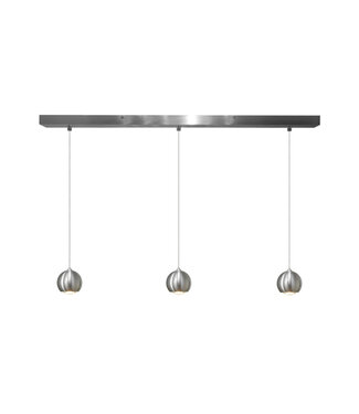 Artdelight Design LED Hanglamp 3-lichts Zilver - Denver
