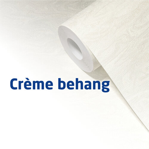 Crème behang