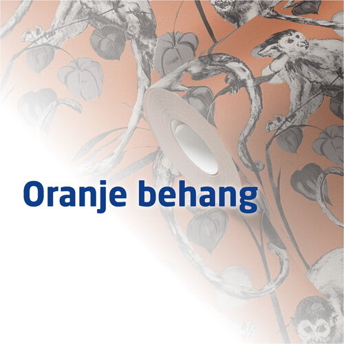 Oranje behang