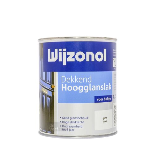 Wijzonol Dekkend Hoogglanslak 750 ml 9100 Ijswit Wijzonol Dekkend Hoogglanslak 750 ml 9100 Ijswit