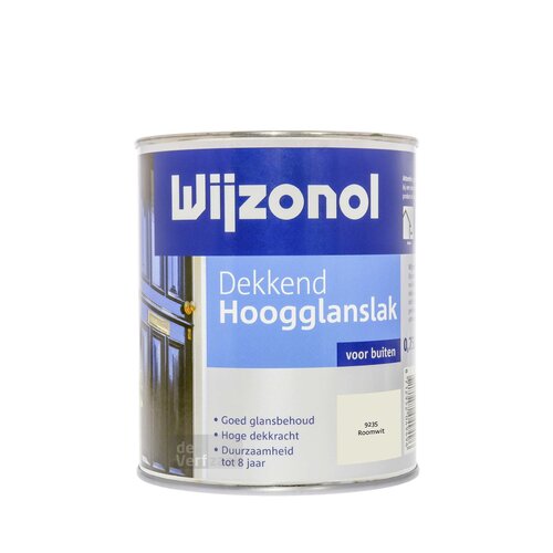 Wijzonol Dekkend Hoogglanslak 750 ml 9235 Roomwit