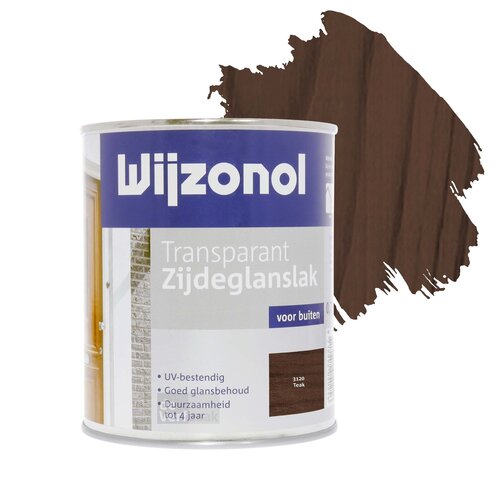 Wijzonol Transparant Zijdeglanslak 750 ml 3120 Teak