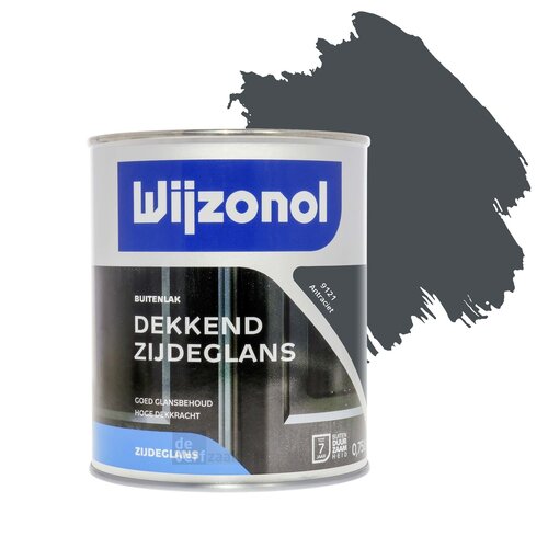 Wijzonol Dekkend Zijdeglanslak 750 ml 9121 Antraciet Wijzonol Dekkend Zijdeglanslak 750 ml 9121 Antraciet