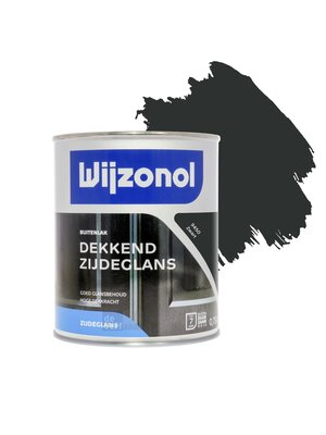 Wijzonol Dekkend Zijdeglanslak 750 ml 9450 Zwart