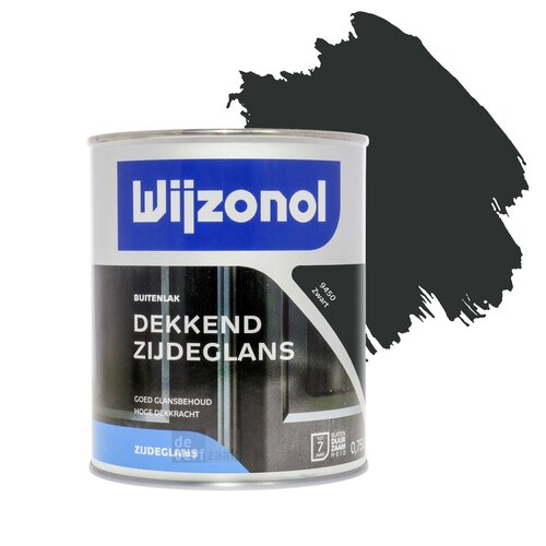 Wijzonol Dekkend Zijdeglanslak 750 ml 9450 Zwart Wijzonol Dekkend Zijdeglanslak 750 ml 9450 Zwart