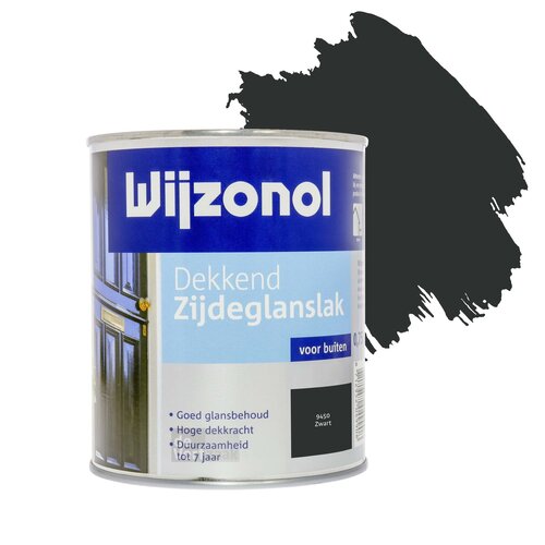 Wijzonol Dekkend Zijdeglanslak 750 ml 9450 Zwart Wijzonol Dekkend Zijdeglanslak 750 ml 9450 Zwart