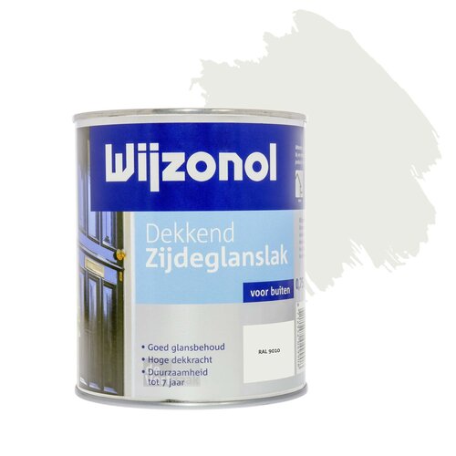 Wijzonol Dekkend Zijdeglanslak 750 ml RAL 9010 Wijzonol Dekkend Zijdeglanslak 750 ml RAL 9010