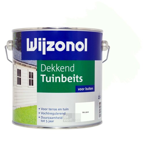 Wijzonol Dekkend Tuinbeits - RAL 9010 Wijzonol Dekkend Tuinbeits - RAL 9010