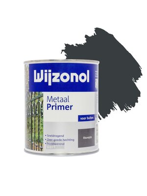 Wijzonol Metaal Primer 0,75 liter Blauwgrijs