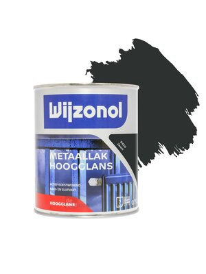 Wijzonol Metaallak Hoogglans 9450 Zwart