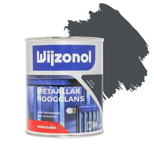 Wijzonol Metaallak Hoogglans 9121 Antraciet Wijzonol Metaallak Hoogglans 9121 Antraciet