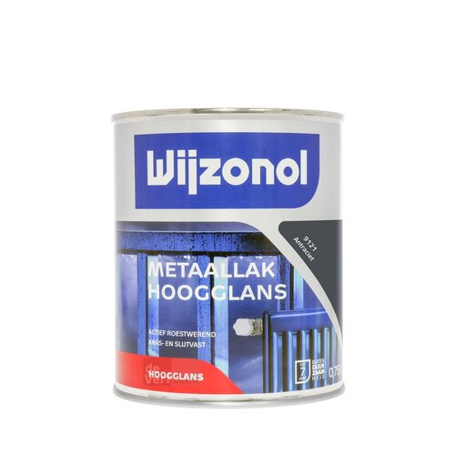Wijzonol Metaallak Hoogglans 9121 Antraciet Wijzonol Metaallak Hoogglans 9121 Antraciet