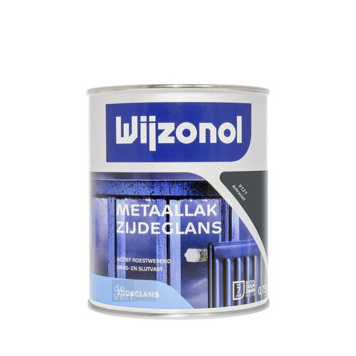 Wijzonol Metaallak Zijdeglans 9121 Antraciet Wijzonol Metaallak Zijdeglans 9121 Antraciet