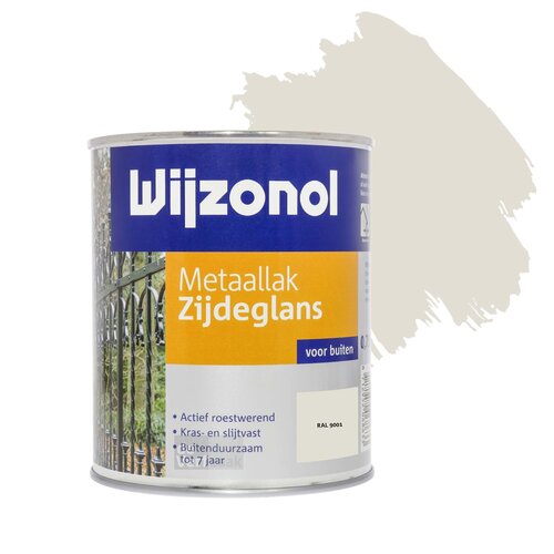 Wijzonol Metaallak Zijdeglans RAL 9001 Wijzonol Metaallak Zijdeglans RAL 9001