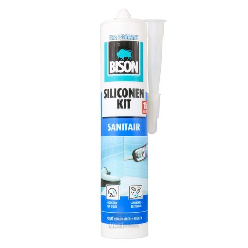 Bison Bison siliconenkit sanitair 310ml Bison Bison siliconenkit sanitair 310ml