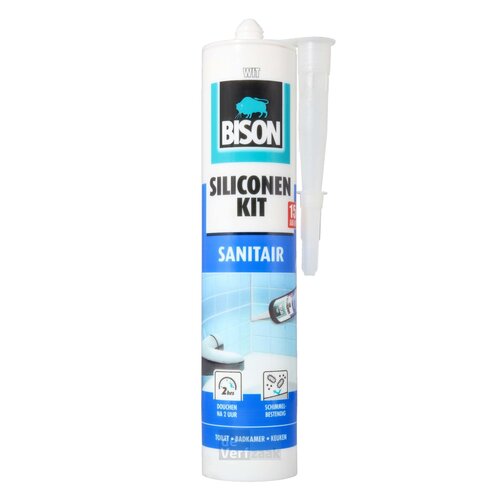 Bison Bison siliconenkit sanitair 310ml Bison Bison siliconenkit sanitair 310ml