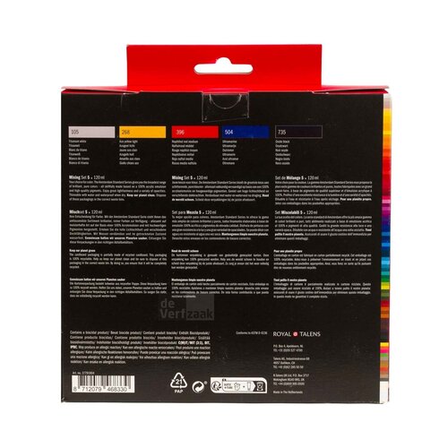 Amsterdam Acrylverf Mengset 5x120 ml Amsterdam Acrylverf Mengset 5x120 ml