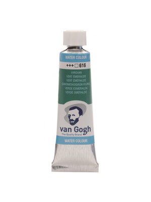 Van Gogh Van Gogh Aquarelverf  Tube 10 ml Vert Émeraude Van Gogh Van Gogh Aquarelverf  Tube 10 ml Vert Émeraude