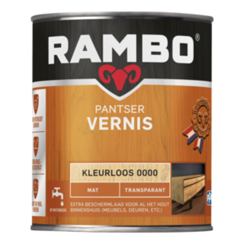 Rambo Pantser Vernis Acryl Mat Rambo Pantser Vernis Acryl Mat