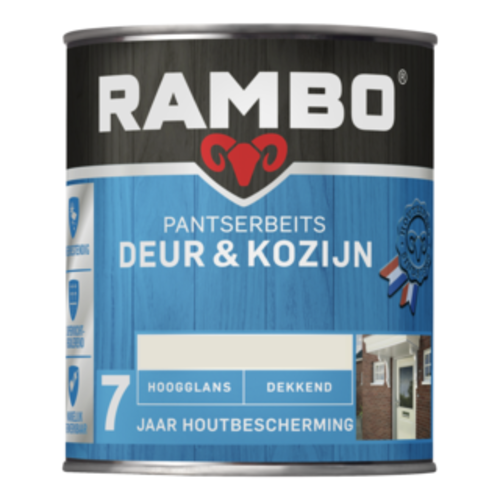 Rambo Pantserbeits Deur & Kozijn Hoogglans Dekkend 750 ml - Kastanjebruin Rambo Pantserbeits Deur & Kozijn Hoogglans Dekkend 750 ml - Kastanjebruin