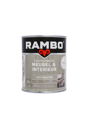 Rambo Pantserbeits Meubel & Interieur Mat 750 ml - Licht Grijs