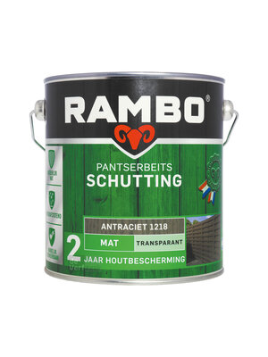 Rambo Pantserbeits Schutting Mat Transparant 2,5 liter - Antraciet