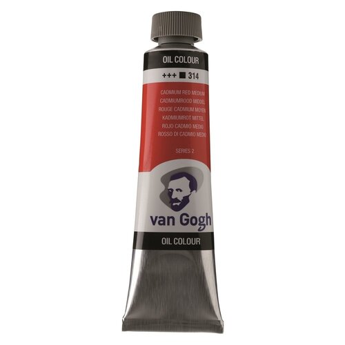 Van Gogh Van Gogh Olieverf 40 ml Cadmiumrood Middel Van Gogh Van Gogh Olieverf 40 ml Cadmiumrood Middel