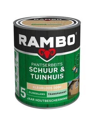 Rambo Pantserbeits Schuur & Tuinhuis Zijdeglans Transparant - Blank