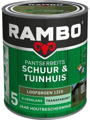 Rambo Pantserbeits Schuur & Tuinhuis Zijdeglans Transparant - Loofgroen