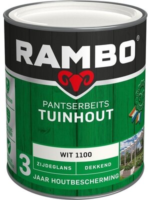 Rambo Pantserbeits Tuinhout Zijdeglans Dekkend - Wit