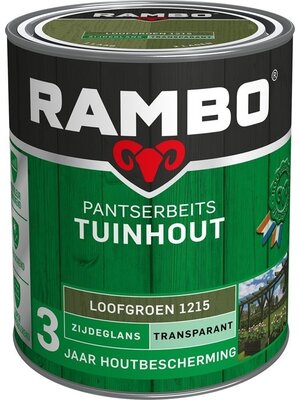 Rambo Pantserbeits Tuinhout Zijdeglans Transparant - Loofgroen