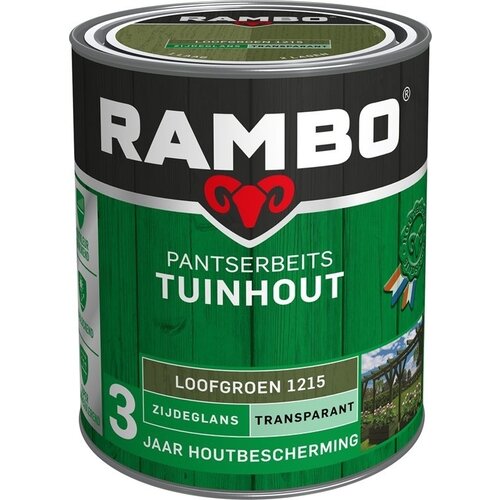 Rambo Pantserbeits Tuinhout Zijdeglans Transparant - Loofgroen