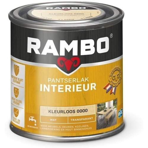 Rambo Pantserlak Interieur Transparant Mat - Blank Rambo Pantserlak Interieur Transparant Mat - Blank