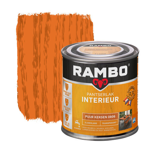 Rambo Pantserlak Interieur Transparant Zijdeglans - Puur kersen