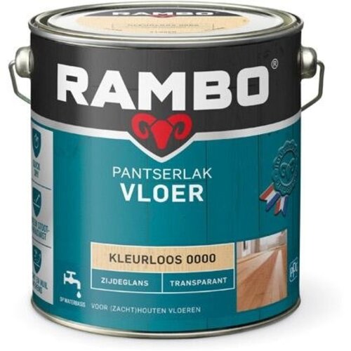 Rambo Pantserlak Vloer Transparant Zijdeglans - Blank Rambo Pantserlak Vloer Transparant Zijdeglans - Blank