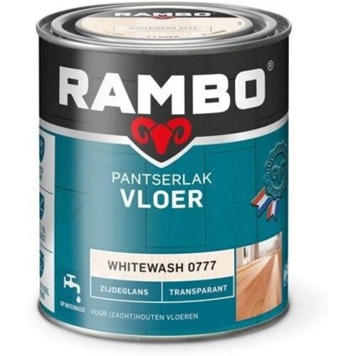 Rambo Pantserlak Vloer Transparant Zijdeglans - Whitewash Rambo Pantserlak Vloer Transparant Zijdeglans - Whitewash