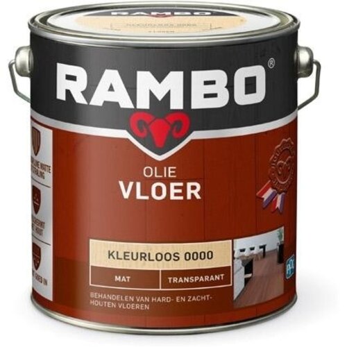 Rambo Vloer Olie Transparant Mat - Blank Rambo Vloer Olie Transparant Mat - Blank