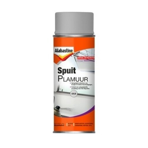 Alabastine Spuitplamuur - 400 ml Grijs Alabastine Spuitplamuur - 400 ml Grijs