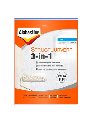 Alabastine Structuurverf 3-in-1 - 5 liter Wit