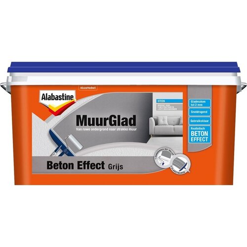 Alabastine MuurGlad - 5 liter - Grijs