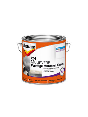 Alabastine 2-in-1 Muurverf Vochtige Muren en Kelders - 2,5 liter