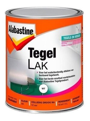 Alabastine Tegellak Wit 1 Component - 1 liter