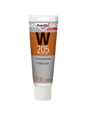 Polyfilla Pro W205 1K Houtvulmiddel - 200 ml