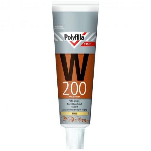Polyfilla Pro W200 Kneedbaarhout - 75 gram Vuren Polyfilla Pro W200 Kneedbaarhout - 75 gram Vuren