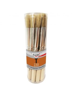 Polyfilla Pro T220 Houtprimer Kwasten - 12 Stuks