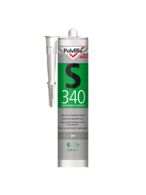 Polyfilla Pro S340 Buitenvoeg Reparatiepasta - Grey